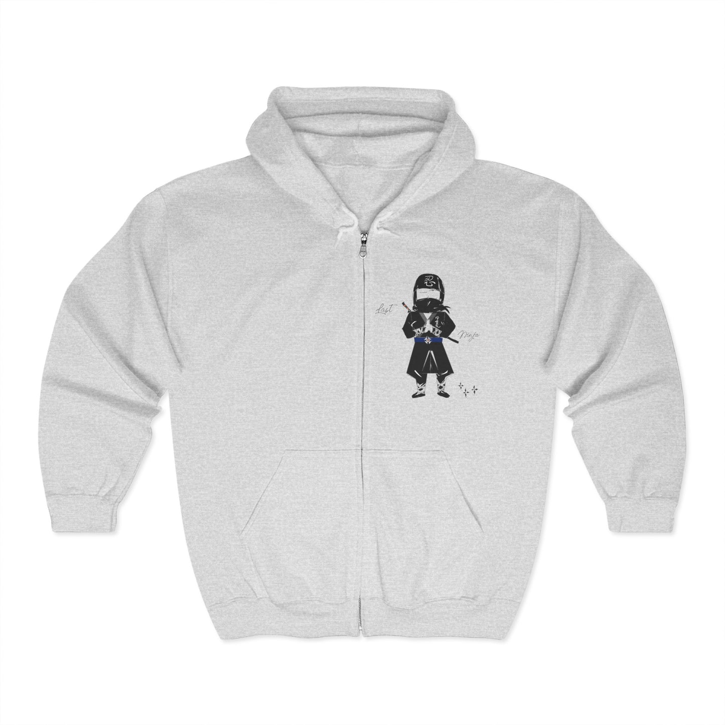 Fun & Cozy Zip-Up Ninja Hoodie - Classic Japanese Style Graphic T-Shirt | FunWearCode