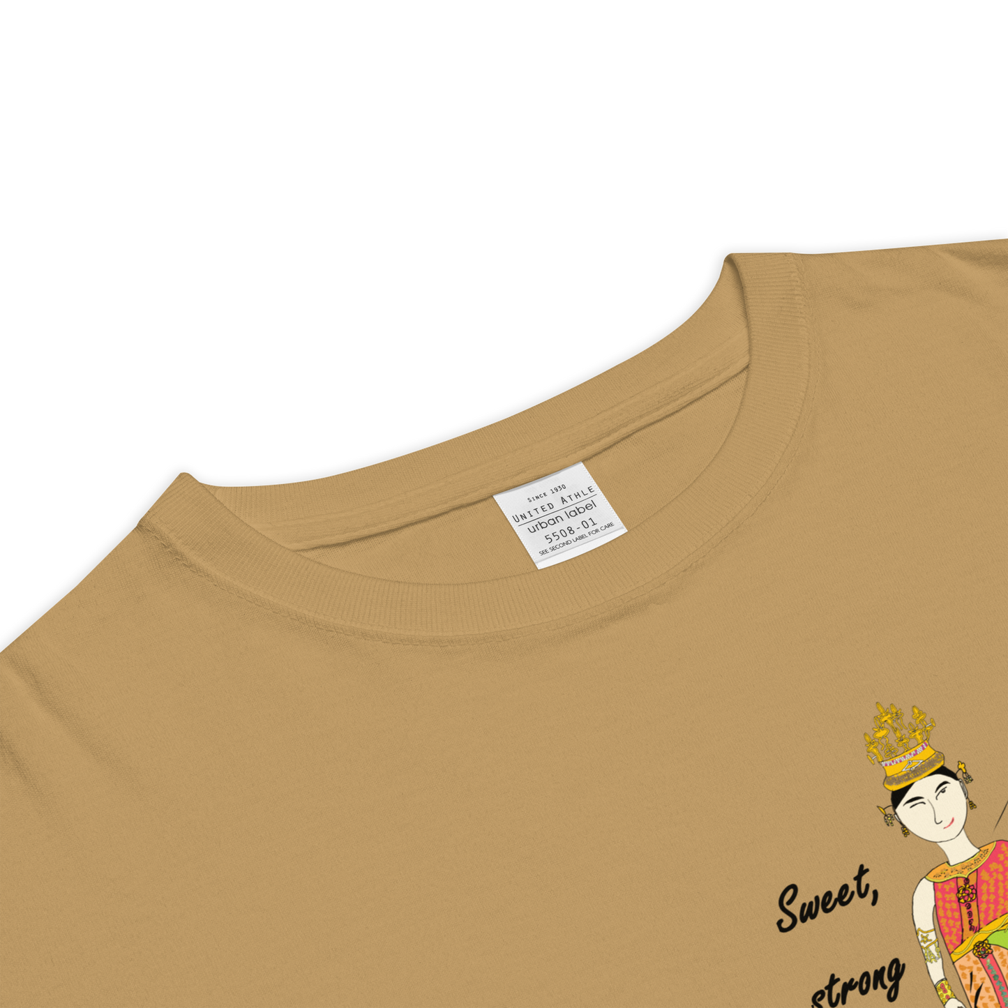 Fun Softstyle Oversized T-Shirt - Playful Thai Woman Graphic Tee | FunWearCode