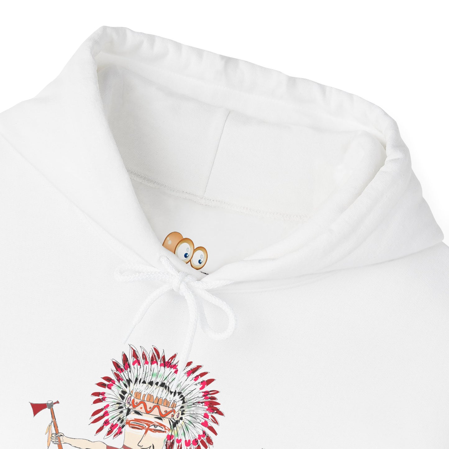 Cozy Pullover – Fun American Native Indian AI Edition Hoodie  | FunWearCode