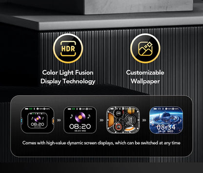 AI Translator Sports Wireless Earbuds - LCD Touch Screen Glowing Earhook | FunWearCode's Selection