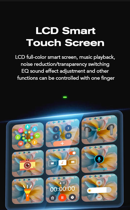 Écouteurs sans fil sport traducteur AI – Écrans tactiles LCD, écouteurs Bluetooth avec micro HD | Sélection FunWearCode