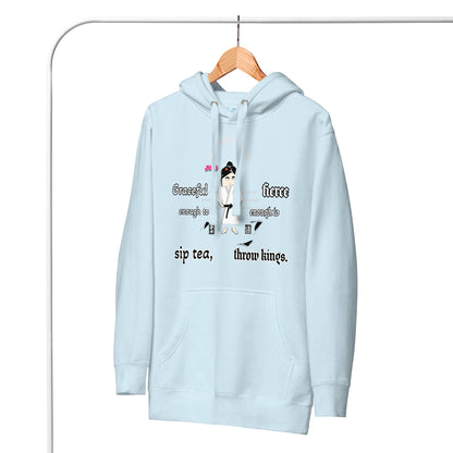 Judo Lady Graphic Cartoon Hoodie – Fun Martial Arts Sweatshirt | FunWearCode