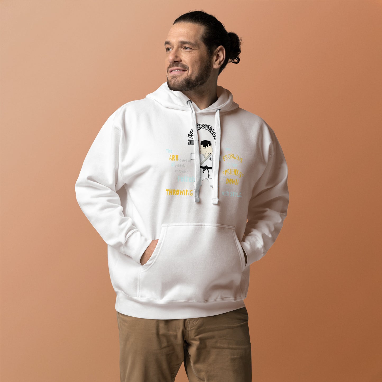 Judo Cartoon Graphic Hoodie – Fun Martial Arts | FunWearCode