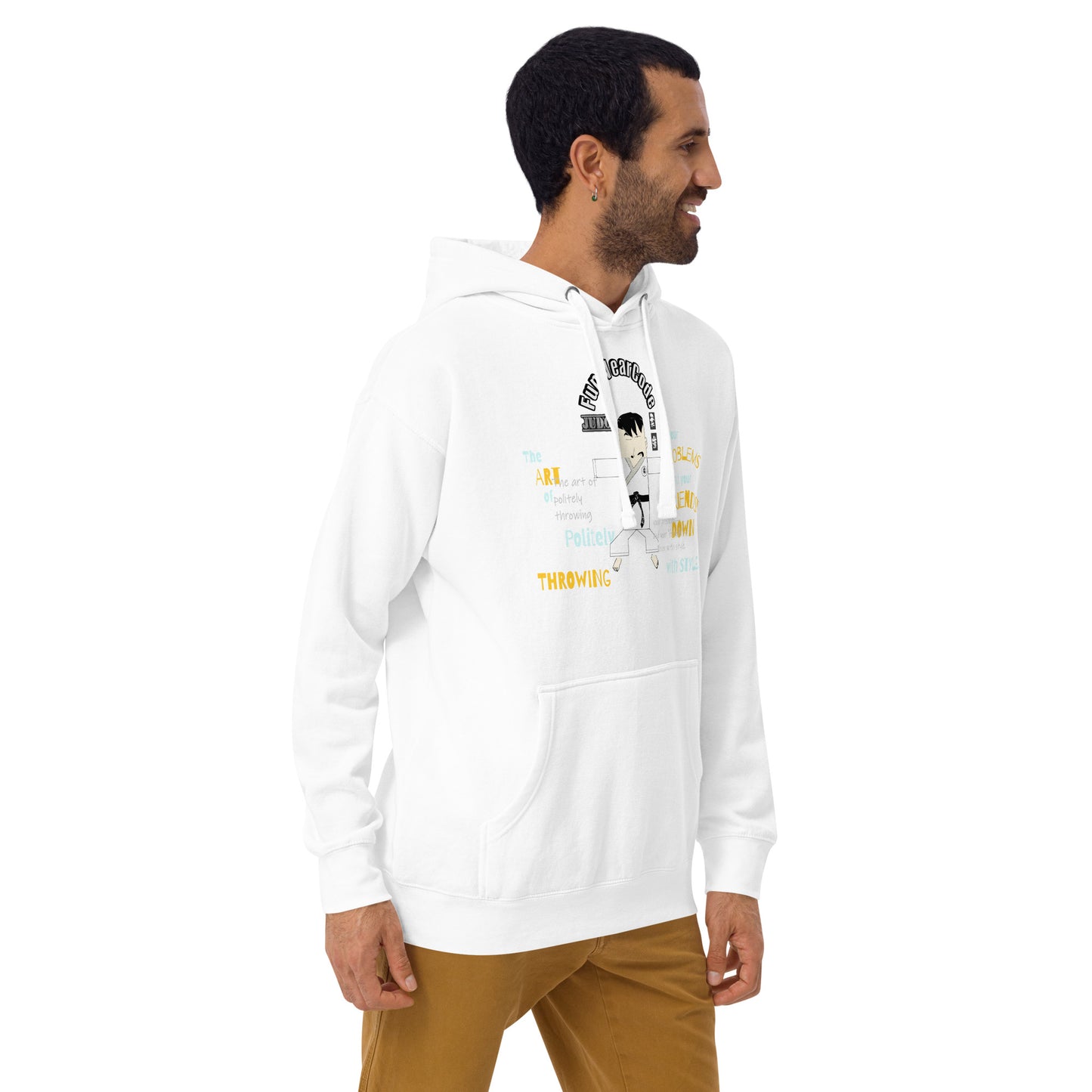 Judo Cartoon Graphic Hoodie – Fun Martial Arts | FunWearCode