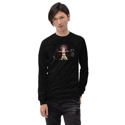 Cozy Long Sleeve Sweatshirt – Special Edition American Indian Graphic Sweatshirt | FunWearCode