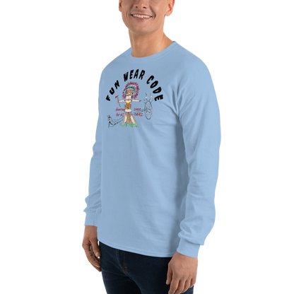 Cozy Long Sleeve Sweatshirt – Special Edition American Indian Graphic Sweatshirt | FunWearCode