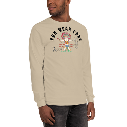 Cozy Long Sleeve Sweatshirt – Special Edition American Indian Graphic Sweatshirt | FunWearCode
