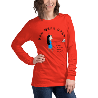 Cozy Long Sleeve Sweatshirt – Special Edition American Indian Graphic Sweatshirt | FunWearCode