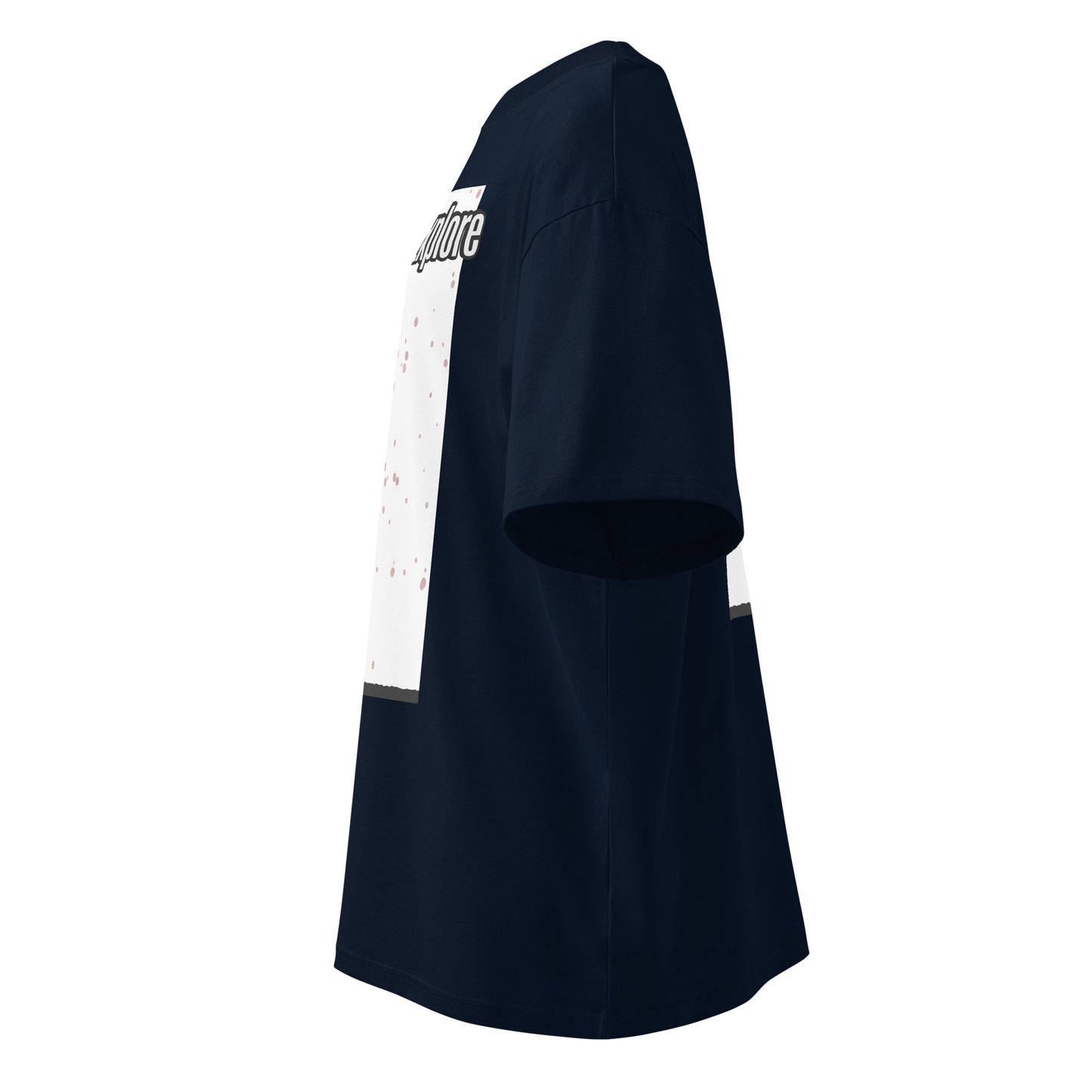 Unisex Organic Oversized High Neck T-Shirt — Human & Space 'Explore' Collection