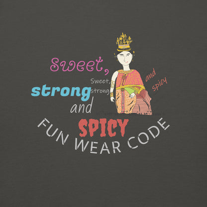 Premium Long Sleeve T-Shirt - Playful Thai Woman Graphic Tee | FunWearCode