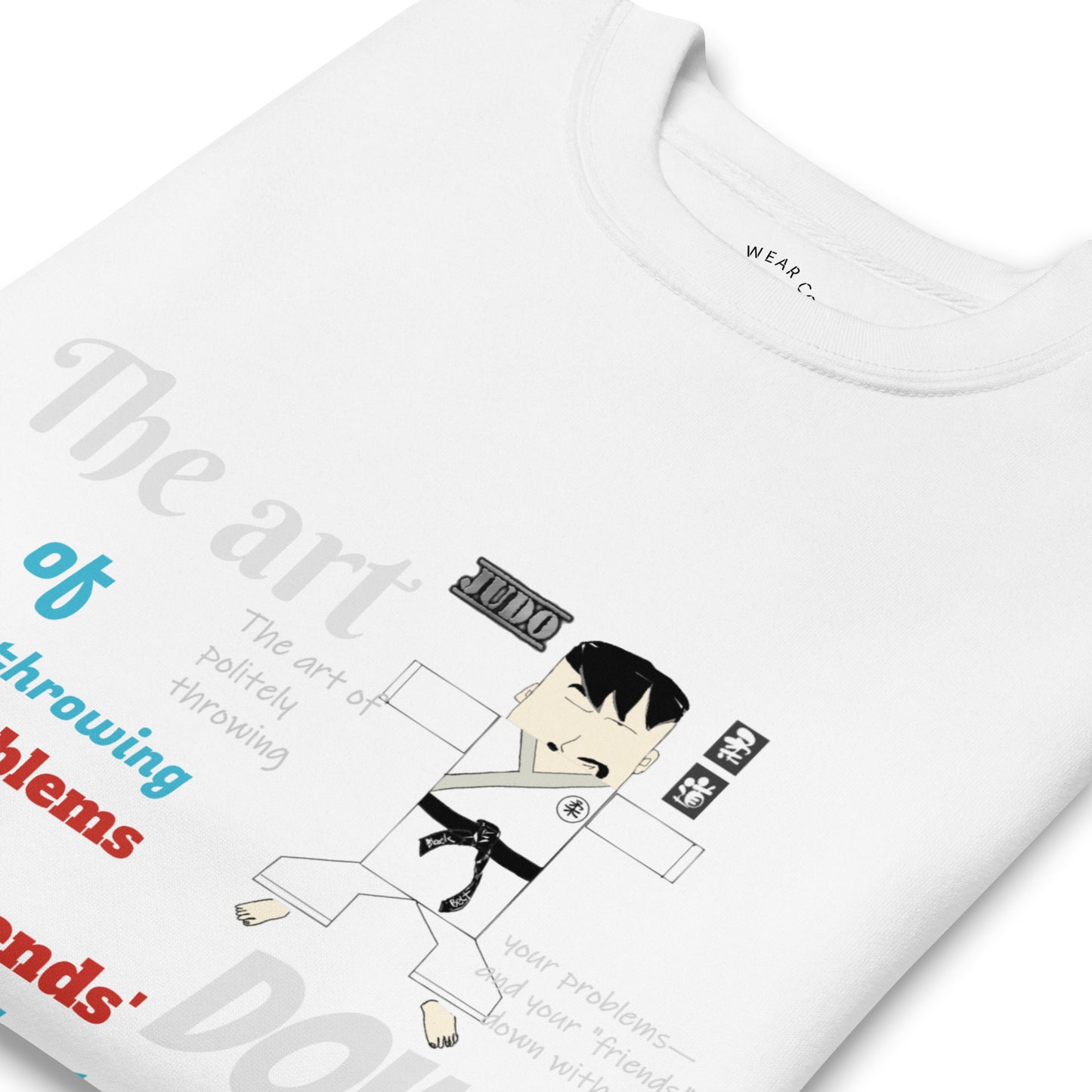 Judo Theme Long Sleeve Tee – Fun Martial Arts Shirt | FunWearCode