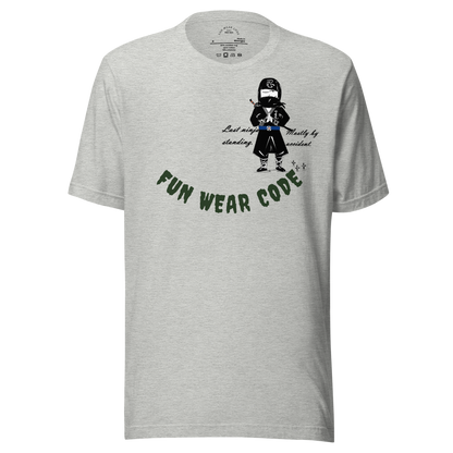 Playful Ninja Theme  T-Shirt – Japanese Martial Arts Iconic Tee | FunWearCode