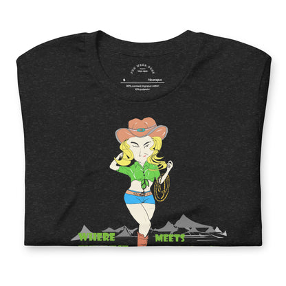Cowgirl Graphic T-shirt - Classic American Style Tee for Fun-Loving Souls | FunWearCode