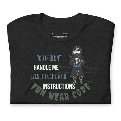 Playful Ninja Theme  T-Shirt – Japanese Martial Arts Iconic Tee | FunWearCode