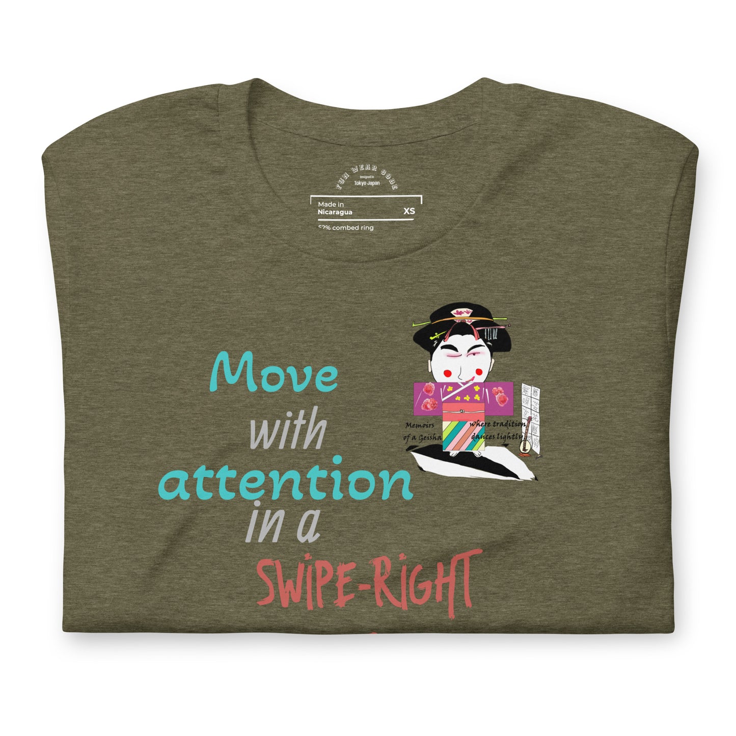 Unisex Fun Geisha T-Shirt - Vintage Japanese Iconic Tee | FunWearCode