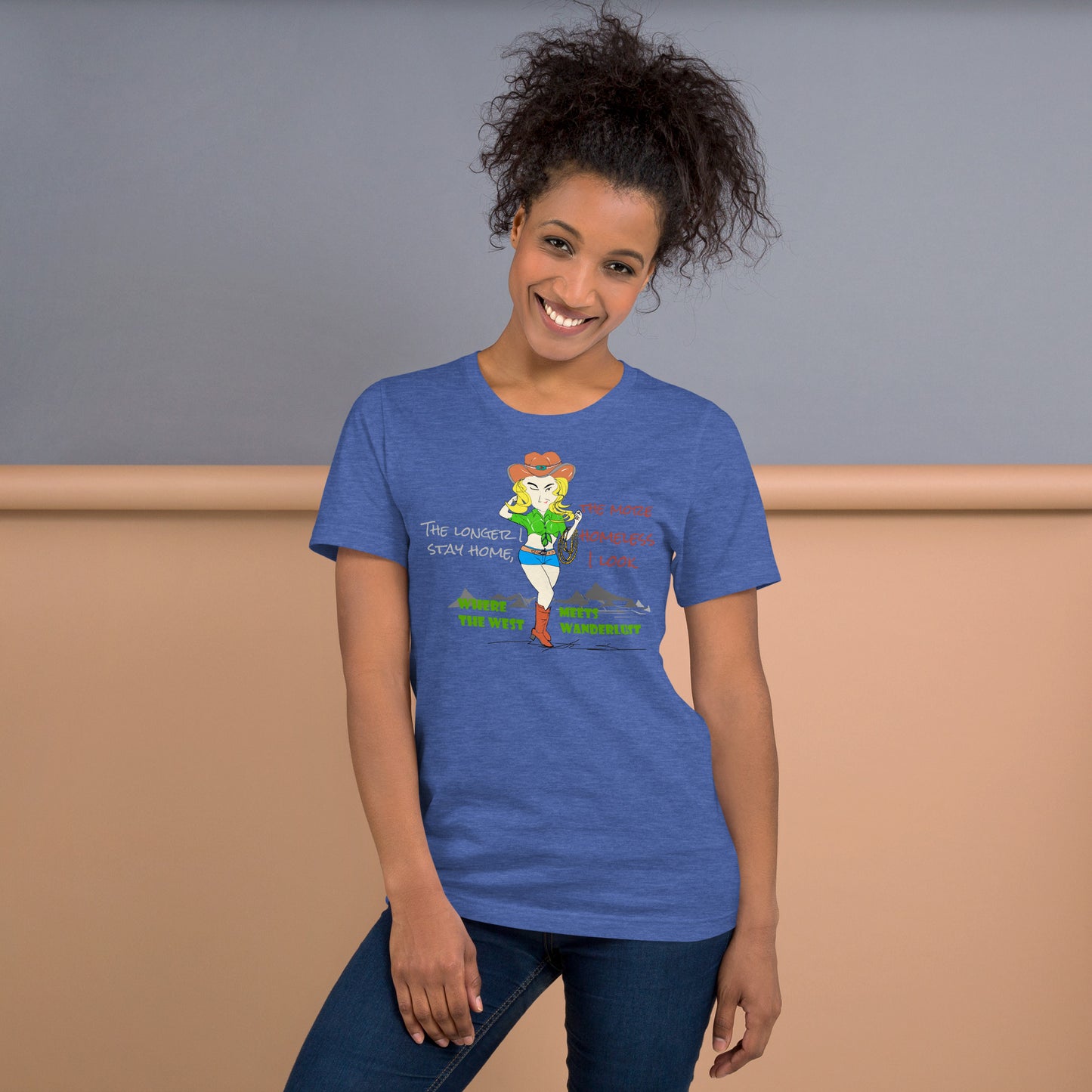 Classic Cowgirl Graphic T-shirt - American Style Tee for Fun-Loving Souls | FunWearCode