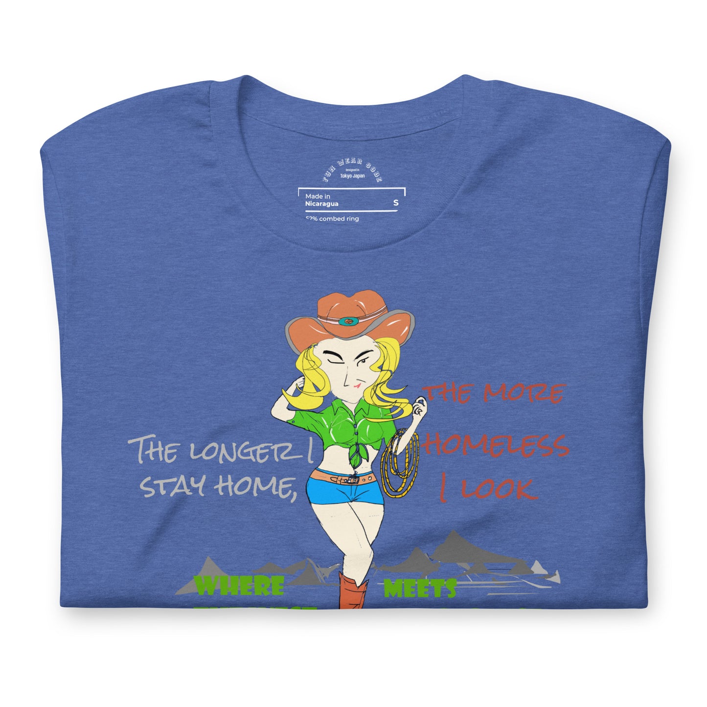 Classic Cowgirl Graphic T-shirt - American Style Tee for Fun-Loving Souls | FunWearCode