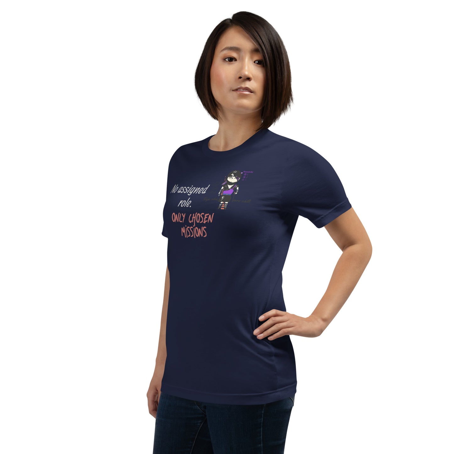 Lady Ninja Graphic T-Shirt – Feminine Martial Arts Theme Tee | FunWearCode
