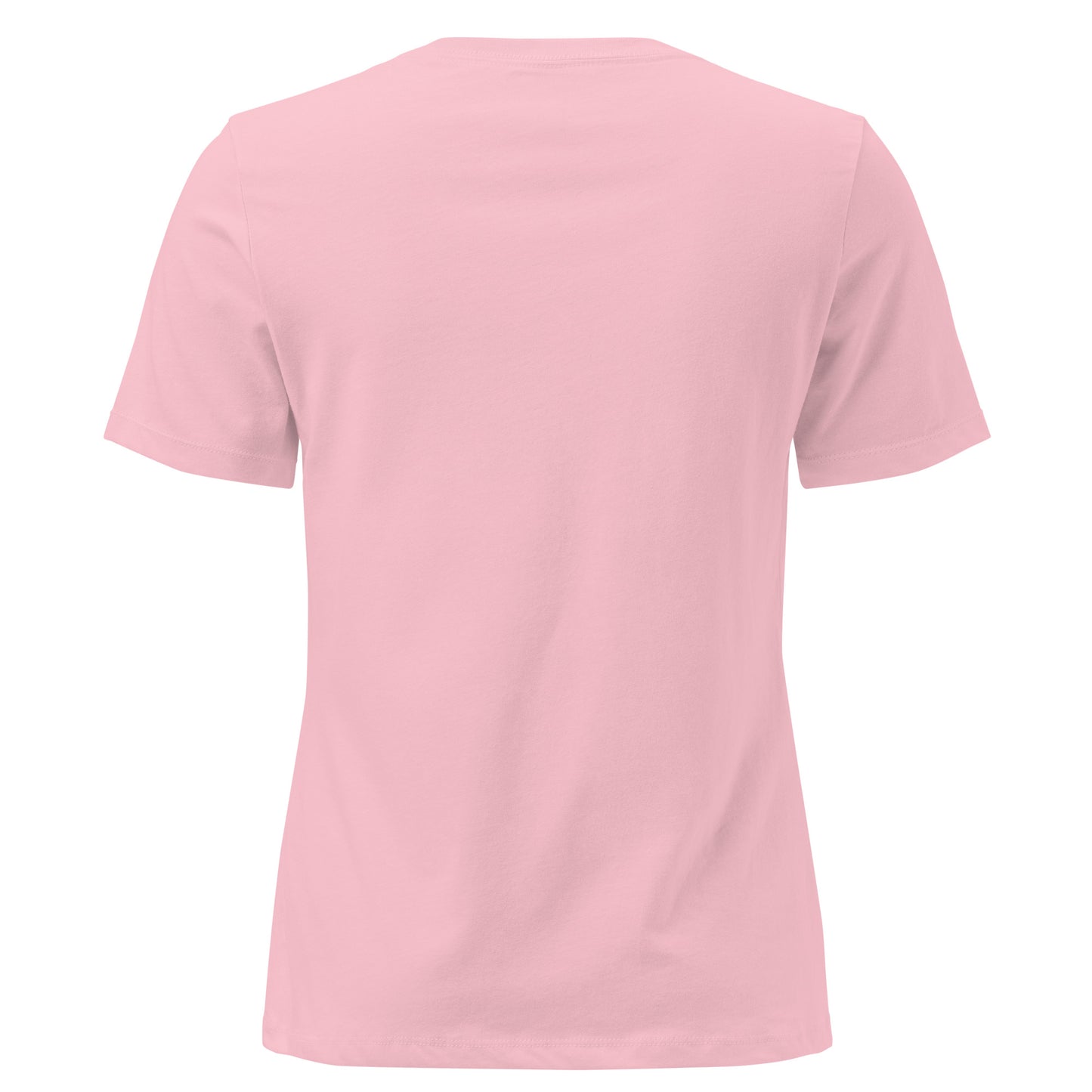 Pink t-shirt on a white background
