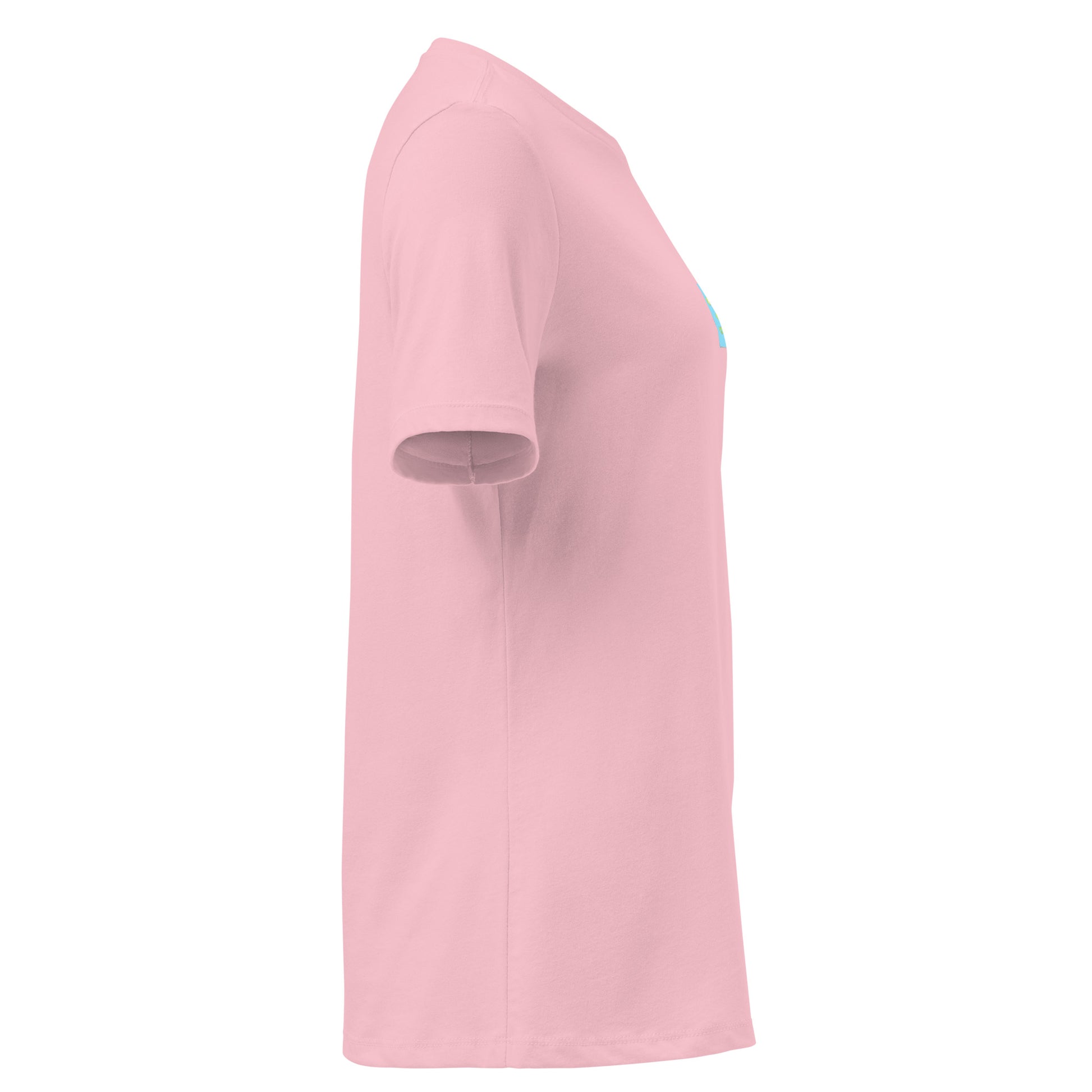 Pink t-shirt on a white background